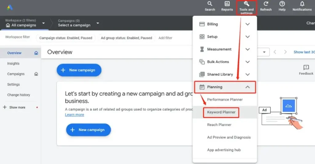 Google keyword planner 使用教程：新手也能轻松上手的关键词研究利器3